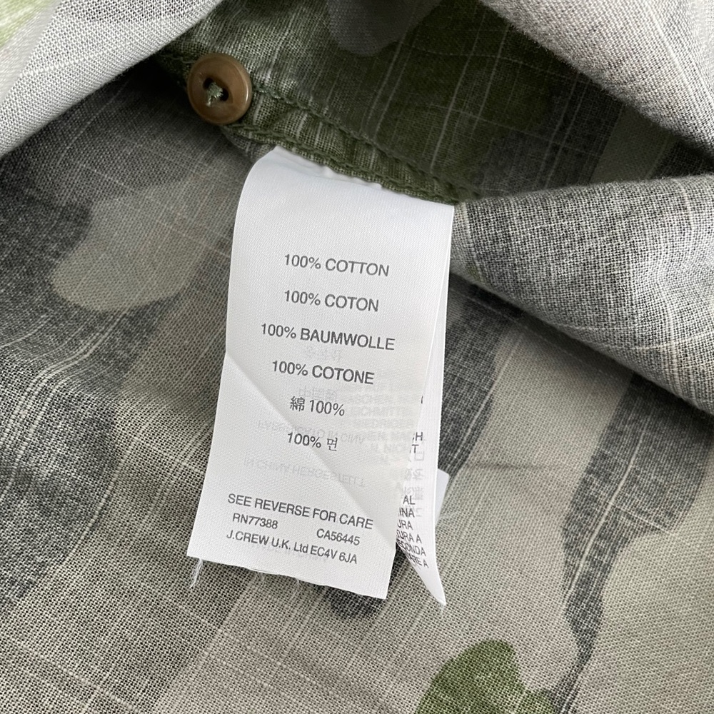 J Crew Camo Women Shirt (00) - Picture 9 of 9
